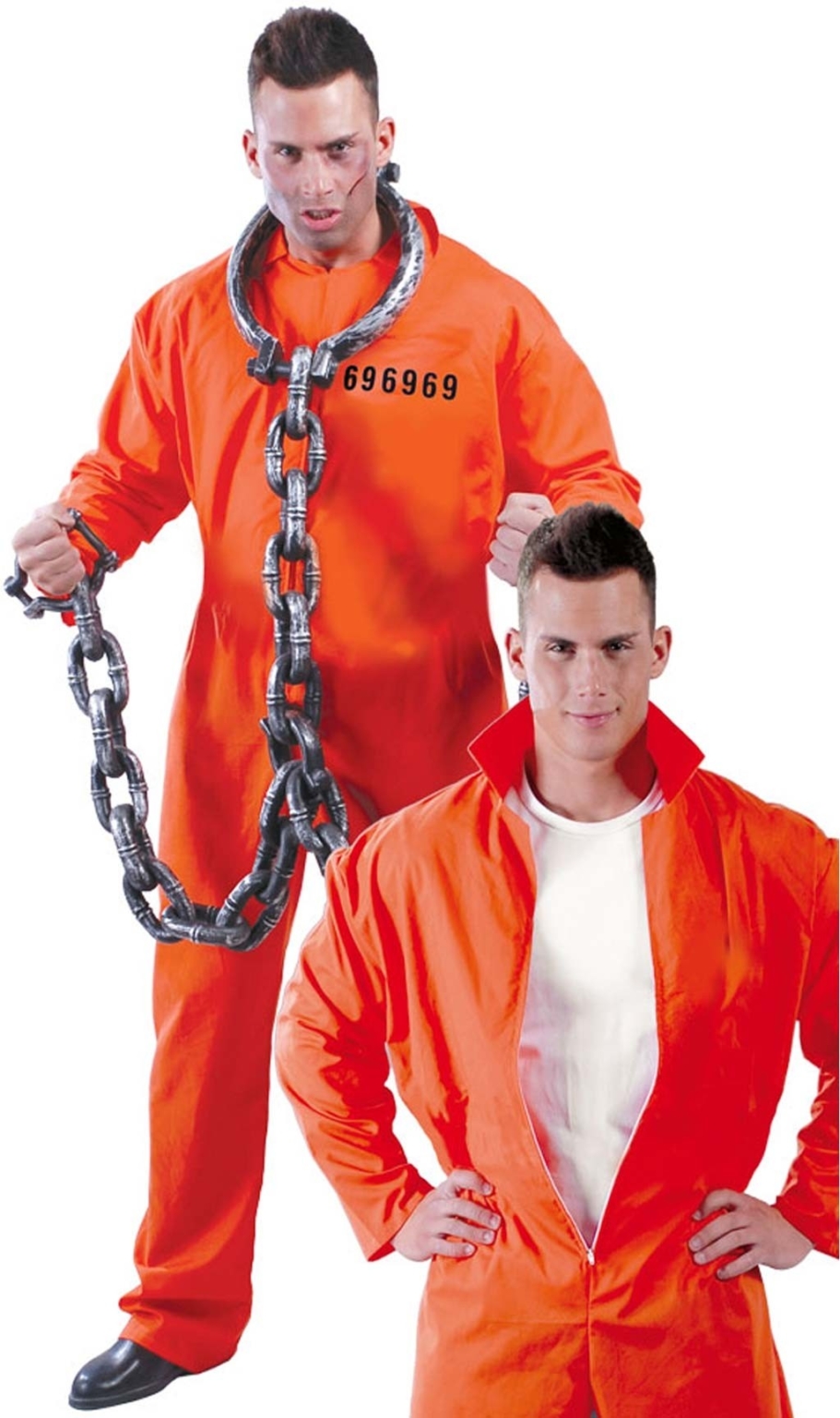 Débardeur Costume Prisonnier Pour Halloween Et Carnaval - Look Décontracté Et Drôle Pour Fêtes Déguisées